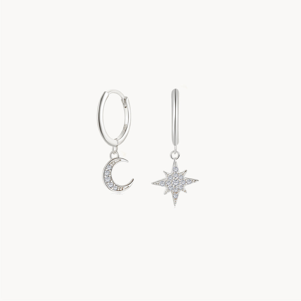 Moon & Star Earrings