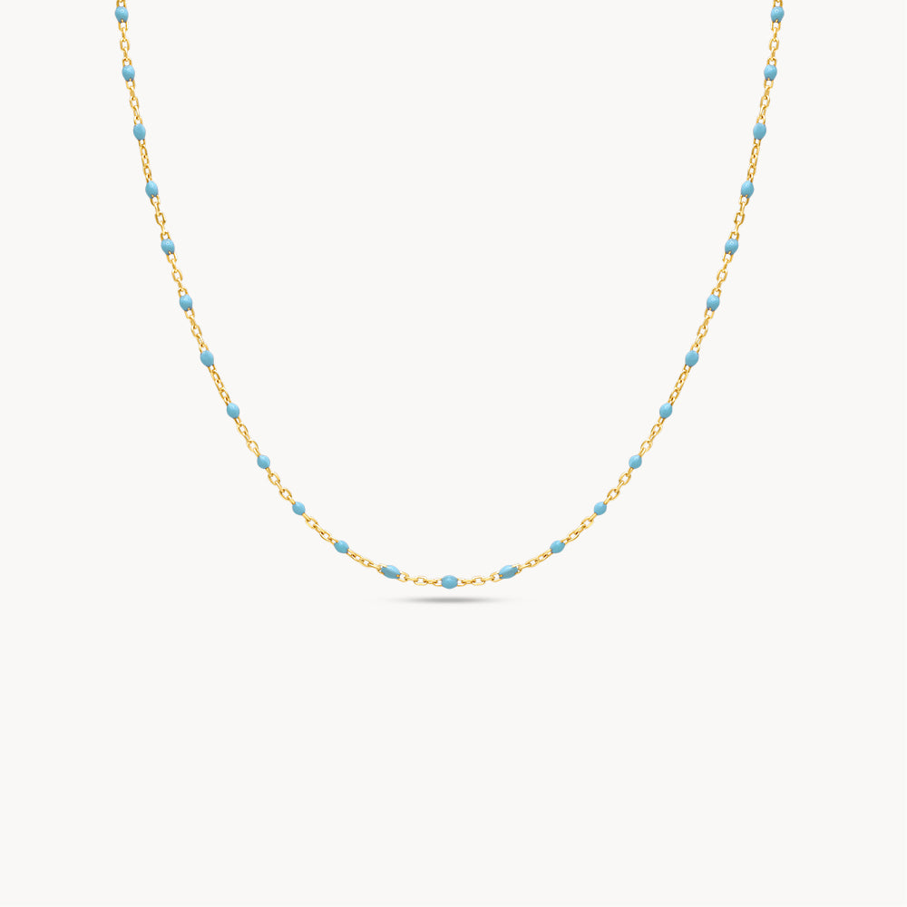 Enamel Beaded Necklace