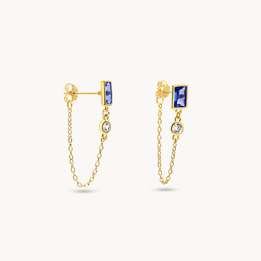 Azure Chain Earrings