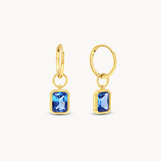 Baguette Gemstone Earrings