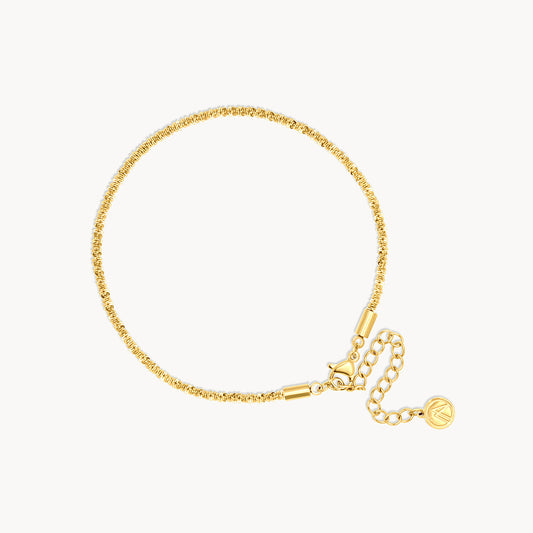 Folded Gold Anklet