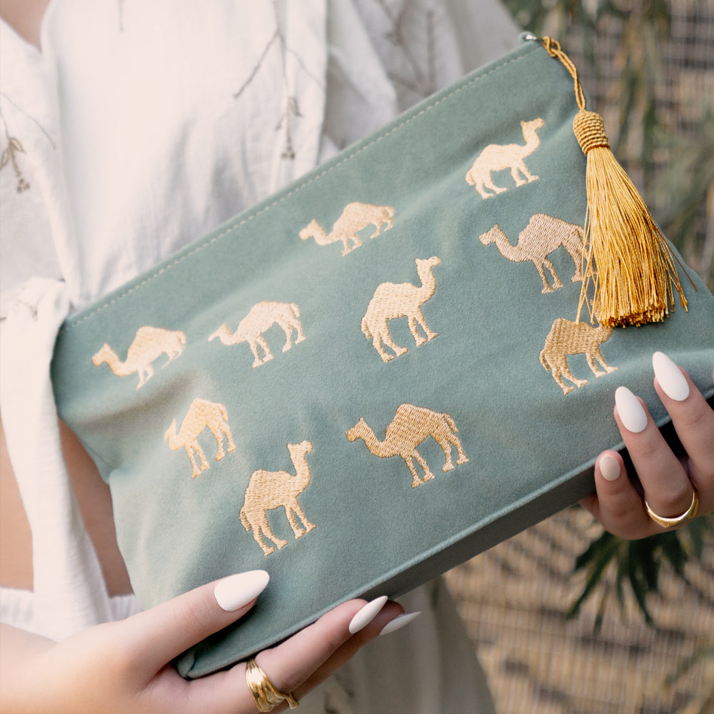 Green Camel Pouch