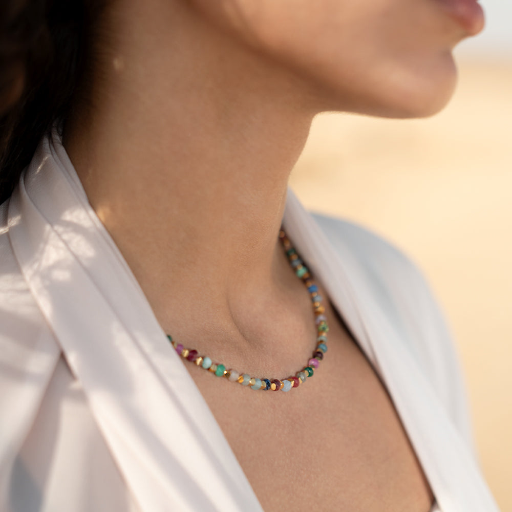 Tourmaline Beaded Necklace