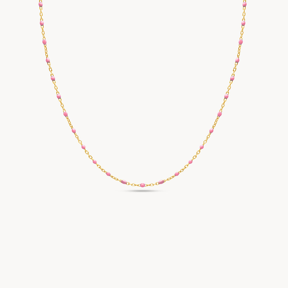 Enamel Beaded Necklace