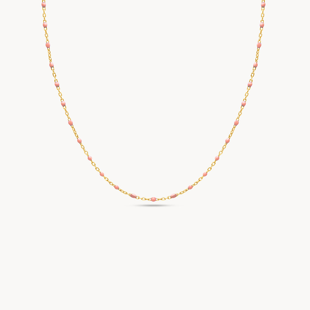 Enamel Beaded Necklace
