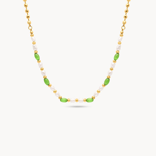 Green Pearl Necklace