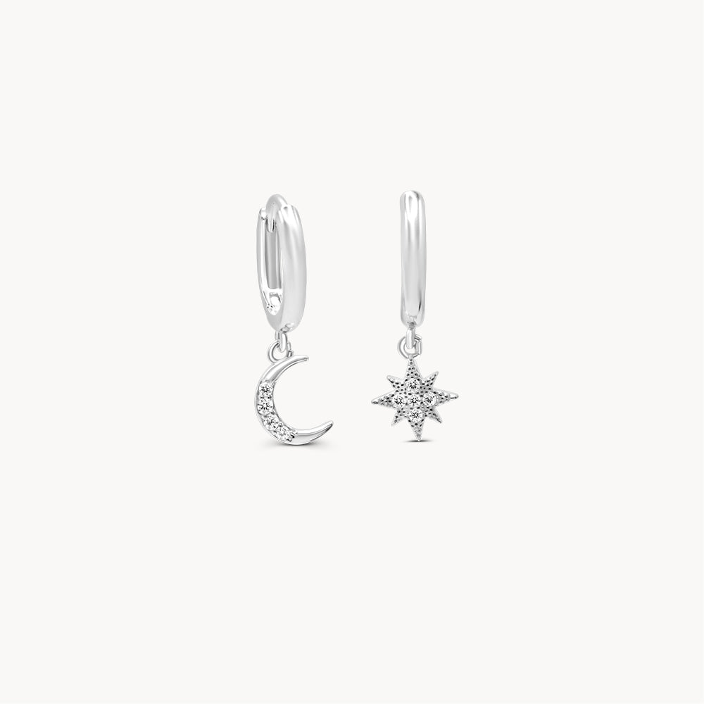 Moon & Star Earrings