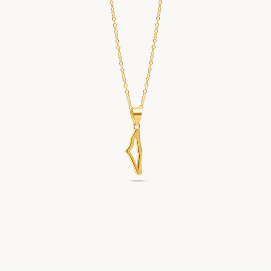 Map of Palestine Necklace