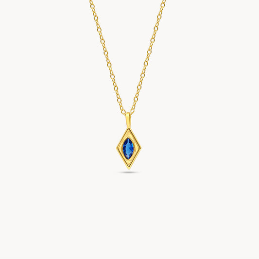 Sapphire Rhombus Necklace