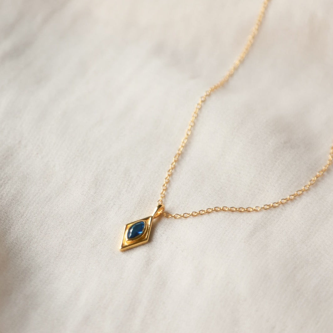 Sapphire Rhombus Necklace